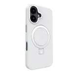 Evelatus Apple iPhone 16 Shield Case MagSafe & Stand Matte Silver