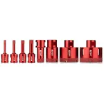 SMART365 Deimantinių gręžtuvų rinkinys 9 vnt. 6-68 mm M14 porcelianiniam akmeniui