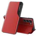 Eco Samsung Galaxy S23+ su Flip Stand Leather View dėklu, raudona