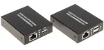 HDMI ir USB KVM prailgintuvas 4K@60Hz 70m per Cat6/7