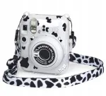 LOVEINSTANT Dėklas, skirtas Fujifilm Instax Mini 12 su lipdukais &ndash; karvės ra&scaron;tas