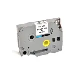 G&G Compatible Label Tape 18mm x 8m Black on White Laminated for Brother TZe-241