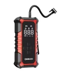 GOOLOO A6 Gear Air Compressor - Skaitmeninis padangų pripūtimo kompresorius su 150 PSI, 6000 mAh baterija, LED žibintuvėliu ir USB-C įkrovimu