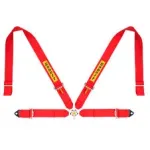 SABELT SIM RACING Sabelt Sim Seatbelts, 4-Point Harness, Adjustable, Compatible with P-, S- and X-Series - Red