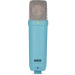 R&Oslash;DE NT1 Signature Blue didelės membranos studijinis kondensatorinis mikrofonas, mėlynas