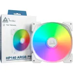 Ventiliatorius Montech HP140 ARGB PWM 14 cm Baltas su &scaron;ovininiu guoliu