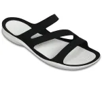 Crocs Swiftwater Sandal Moteri&scaron;ki Juoda Balta 36-37