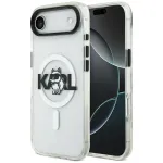 Karl Lagerfeld IML Choupette Sketch Logo MagSafe dėklas, skirtas iPhone Air, permatomas