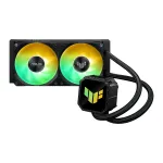 Vandens au&scaron;intuvas ASUS TUF GAMING LC III 240 ARGB &mdash; 240 mm radiatorius, 2 x 120 mm ARGB ventiliatoriai, AM5 lizdas, juodas
