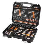 NEO TOOLS 1/2 inch ir 1/4 inch pavarų lizdų rinkinys, 95 dalių, CrV, EVA putplasčio organizatorius