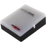 Ansmann baterijų dėžutė 48, skirta 24x AA, 16x AAA ir 4x 9V, juoda/permatoma