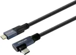 Vivolink PROUSBCMM10A USB-C į USB-C kabelis su kampu 1m 10Gbps 100W 4K