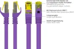GoodConnections Cat.7 S/FTP tinklo kabelis su RNS&reg; fiksatoriaus apsauga, 40 m, violetinės spalvos 8070R-400V