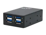 EXSYS USB 3.2 Gen1 4 prievadų metalinis koncentratorius su 15KV ESD apsauga (EX-11240HMS)