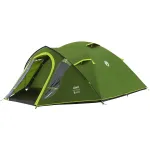 Coleman Dome Tent Darwin 4 Plus Blackout palapinė &ndash; 4 vietų tunelinė palapinė su prieangiu, tamsiai žalia/&scaron;viesiai žalia