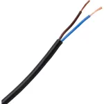 HEINRICH KOPP H03VV-F 2x0,75 mm&sup2; juodas lankstus PVC kabelis, 10 m, 152210845