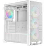 Ocypus Delta C70 ARGB baltas panoraminio stiklo Mid-Tower kompiuterio korpusas