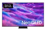 Samsung GQ85QN80FAUXZG 85 colių (216 cm) Neo QLED 4K UHD i&scaron;manusis televizorius, Mini-LED, 100 Hz, Twin Tuner, Dolby Atmos, Wi-Fi, Carbon Titan Grey