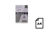 Spalvotas popierius Double A, 80g, A4, 500 lapų, levandų