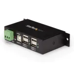StarTech.com ST4200USBM 4 prievadų USB 2.0 pramoninis USB-A &scaron;akotuvas &ndash; montavimui ant DIN bėgelio, sienos ar stalo, TAA atitinkantis USB plėtiklis