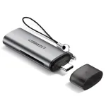 Kortelių skaitytuvas Ugreen 50704 USB 3.2 Gen 1 (3.1 Gen 1) Type-C pilkas