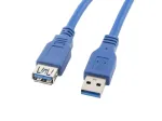 Prailginimo laidas USB 3.0 AM-AF mėlynas 3M