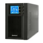 Qoltec 53042 nepertraukiamo maitinimo &scaron;altinis (UPS) Dvigubo keitimo (Online) 1 kVA 800 W 2 AC lizdai