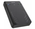 I&scaron;orinis HDD/SSD dėklas Unitek Y-3035 &ndash; 2.5/3.5 colio SATA, USB 3.2 Gen 1 (USB Type-B), 6 Gbit/s, juodas, su maitinimo adapteriu