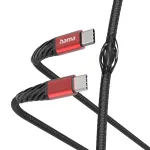 Hama Extreme USB kabelis USB 2.0 1,5 m USB-C juodas, raudonas