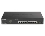 D-Link DGS-1100-10MPV2 valdomas L2 Gigabit Ethernet komutatorius su PoE, 1U, juodas