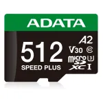 ADATA Speed Plus 512 GB MicroSDXC Class 10 atminties kortelė