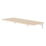 Maclean MC-128WD sulankstoma sieninė lentyna, 100&times;40 cm, medienos dekoras