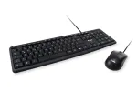Equip 245200 klaviatūra ir pelė, laidas, USB, QWERTZ voki&scaron;kas, juoda
