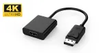 Microconnect DPHDMI3 aktyvusis DisplayPort 1.2 ir HDMI jungčių adapteris, ki&scaron;tukas/lizdas, 4096 x 2160, juodas
