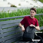 Sponge Street 15.4 inch juoda kuprinė &ndash; ne&scaron;iojamųjų kompiuterių kuprinė iki 15,4 colio