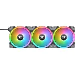 Thermaltake SWAFAN EX12 RGB PC korpuso ventiliatorius TT Premium Edition CL-F143-PL12SW-A, 120 mm, su atvirk&scaron;tinėmis mentėmis, 3 vnt., juodas