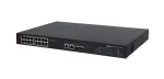 Dahua Technology PoE DH-PFS3220-16GT-190 tinklo jungiklis Nevaldomas L2 Gigabit Ethernet (10/100/1000) Power over Ethernet (PoE) 1U Juoda