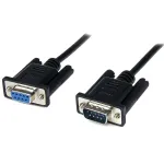 StarTech.com 1 m juodas DB9 RS232 nuoseklus nulinis modemo kabelis F/M