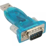 InLine USB į RS232 adapteris, USB A į 9 kontaktų Sub-D, USB prailginimas 0,8 m