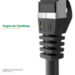 InLine S-76443U tinklo kabelis pilkas 0,4 m Cat6 S/FTP (S-STP)