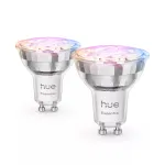 Philips Hue White and colour ambience Essential GU10 &ndash; protingas prožektorius &ndash; 345 lm &ndash; 4,7 W &ndash; 2 vnt. pakuotė
