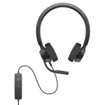 DELL Pro Stereo Headset WH3022, laidinis, biuro/skambučių centrui, 96 g, ausinės, juoda