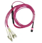 BlueOptics CBL-MPO12-4LC-OM4-10M InfiniBand &scaron;viesolaidinis kabelis 10m MPO/UPC 4x LC Duplex/UPC