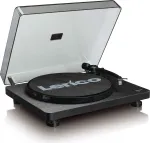 Patefono grotuvas Lenco L-30 BLACK juodas, diržinė pavara (L-30B)