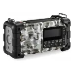 Ne&scaron;iojamas avarinis radijas Sangean MMR-99 DAB+ su rankine sukama ir saulės baterija, Arctic Camo