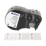 Brady M5-115-427, savaiminio laminavimo vinilas, juoda/balta/skaidri, 38,10 x 12,70(31,75) mm, nuolatinis, kabelio skersmeniui 3,40&ndash;6,10 mm (200 vnt.)