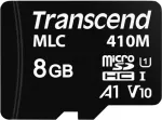Transcend 410M atminties kortelė 8 GB A1 Video Class V10 UHS-I U1 Class10 microSDHC UHS-I