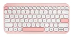 Belaidė klaviatūra ASUS Marshmallow KW100 75% Bluetooth &mdash; QWERTZ voki&scaron;kas i&scaron;dėstymas, žirkliniai jungikliai, rožinė