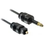 Toslink optinis garso kabelis DeLOCK 82875 1m Mini-TOSLINK Juodas