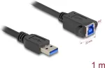 DeLOCK USB laidas USB Type-A ki&scaron;tukas į USB Type-B lizdą 1 m juodas